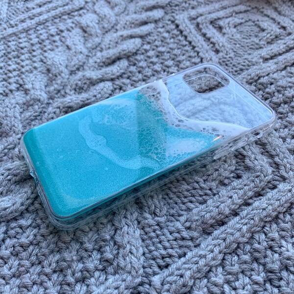 Shimmering Ocean Phone Case - iPhone 11 Pro Max; Resin Waves