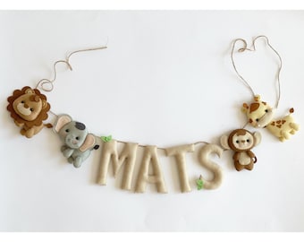 Name garland - name chain - customized name banner - baby shower name garland - baby name - garland name - pennant chain