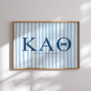 Kappa Alpha Theta Art, Sorority Wall Art, Theta Print, Theta Wall Art, Sorority Decor, Sorority Gifts, Aesthetic Theta Art, Digital Artwork