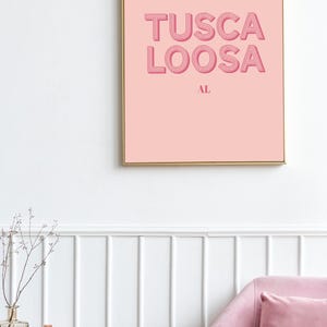 Alabama Print, College Wall Art, Tuscaloosa Print, Bama Wall Art, Dorm Decor, Custom College Print, Aesthetic College Art, Digital Artwork