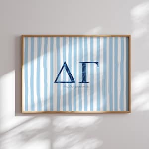 Delta Gamma Sorority Art Print: DG Wall Decor (Digital Download)