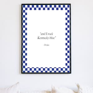 Kentucky Print, College Wall Art, Wildcats Print, UK Wall Art, Dorm Decor, Custom College Print, Aesthetic College Art, Digital Artwork