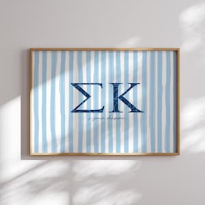 Sigma Kappa Art, Sorority Wall Art, Sigma Kappa Print, Sigma Kappa Wall Art, Sorority Decor, Sorority Gifts, Aesthetic SK Art, Digital Art