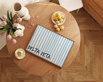 Arte Delta Zeta, Arte mural de hermandades, Impresión DZ, Arte mural Delta Zeta, Decoración de hermandades, Regalos de hermandades, Arte estético Delta Zeta, Obra de arte digital