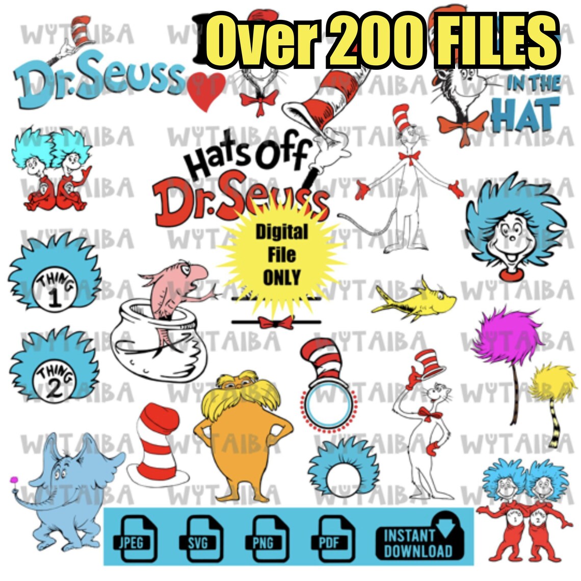 Celebrate Dr Seuss Week Clipart SVG PNG DXF Etsy