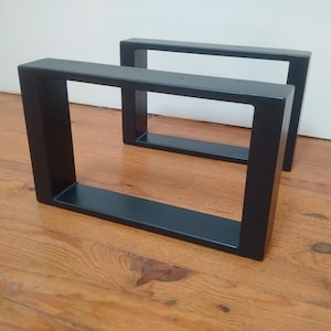 Anthracite black coffee table legs 55x33cm in metal - industrial style