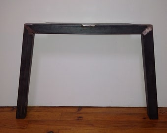 Pata de mesa inclinada de metal hecha a medida, estilo industrial y artesanal - individualmente