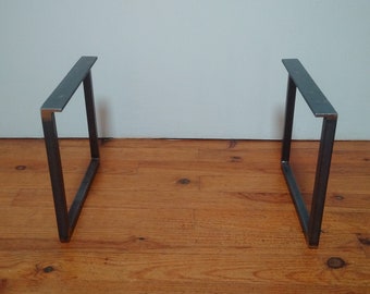 Pieds de table basse carré sur mesure en métal - style industriel