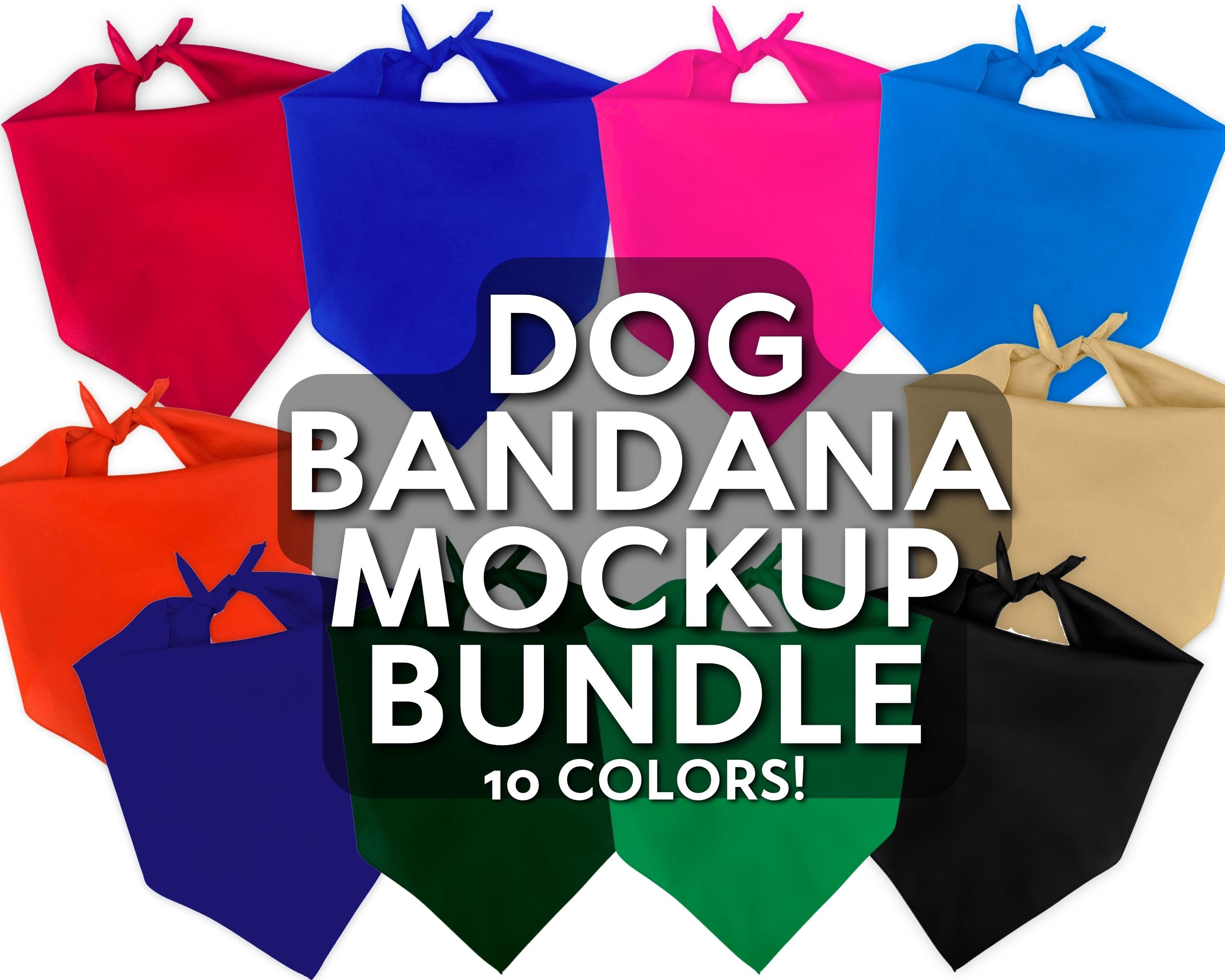 Dog Bandana Mockup Bundle Pet Mockup Bundle Dog Mockups Etsy