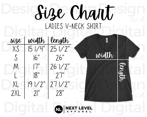 next level 1540 size chart