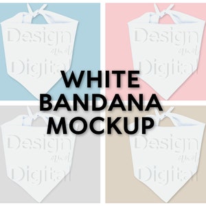 Hundehalstuch Mockup | Weißes Hundehalstuch Mockup | Hunde Mockup | Hundehalstuch Mockup | Dreieck Hundehalstuch Mockup | Hundehalstuch binden | Haustier Bandana