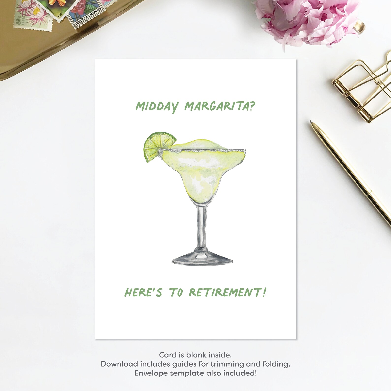 printable retirement greeting card happy retirement etsy