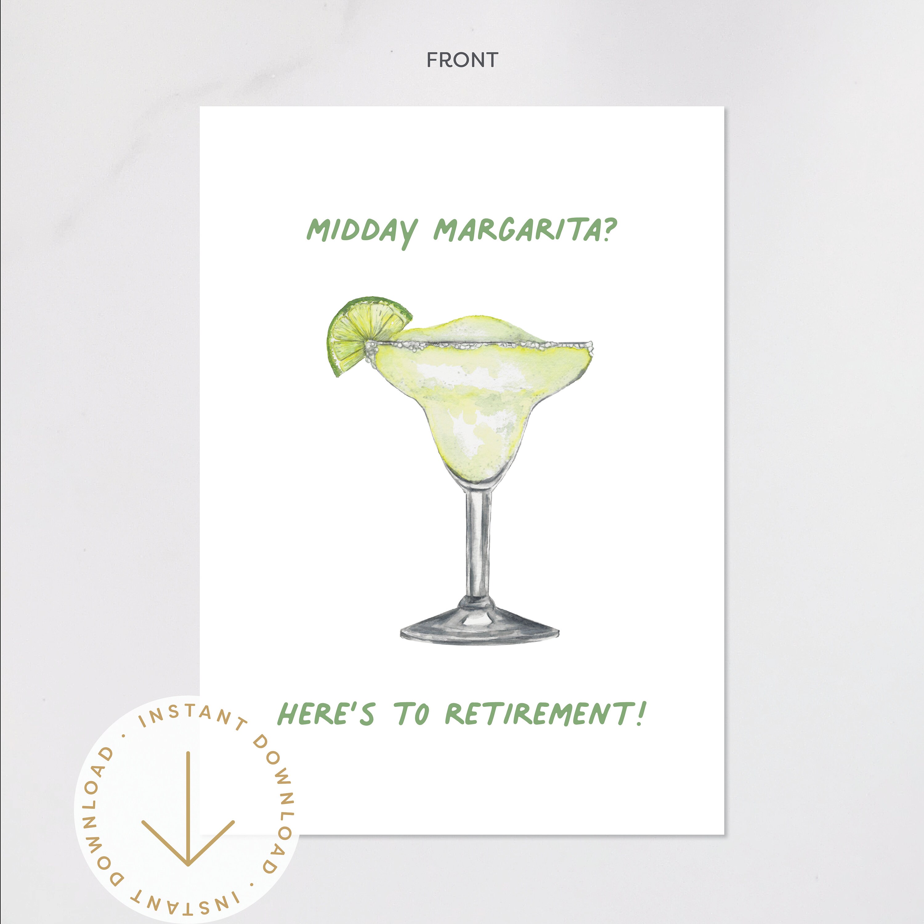 printable retirement greeting card happy retirement etsy