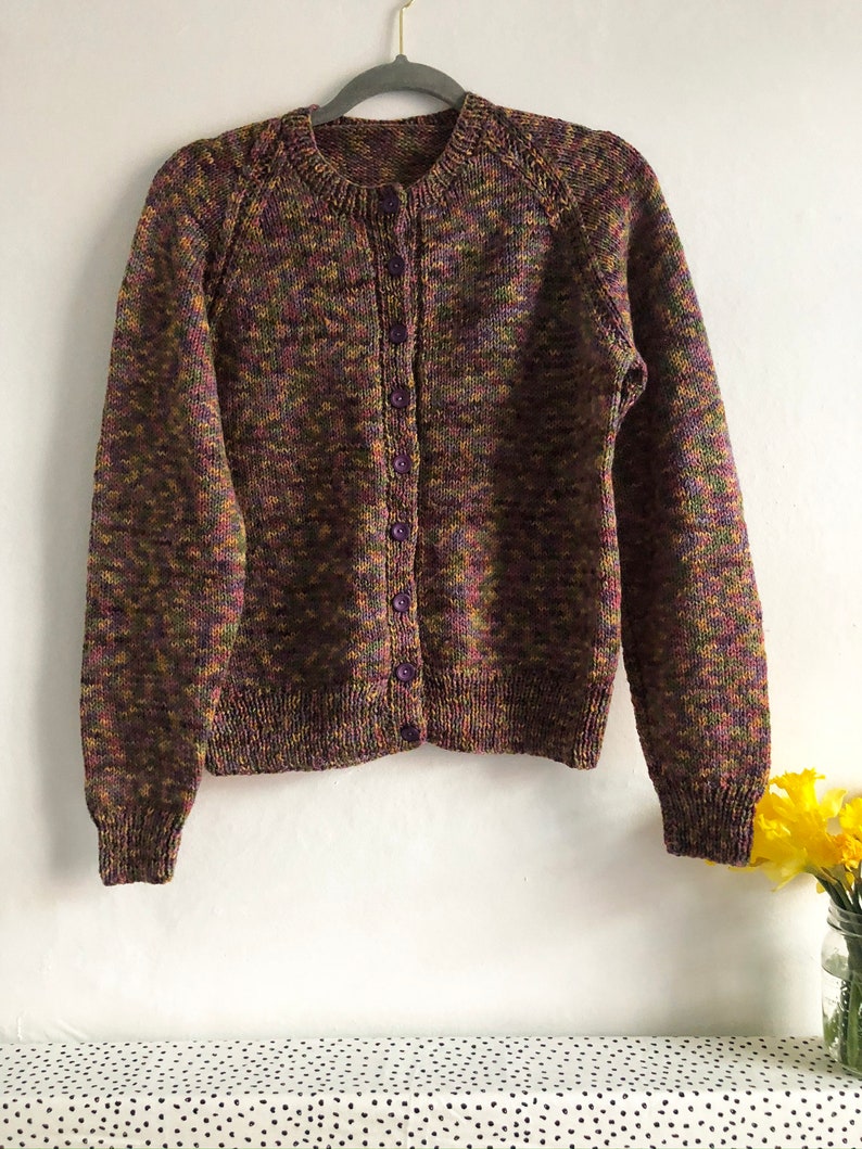 Approx Adult Small Personalised hand-knitted hand-embroidered knitwear