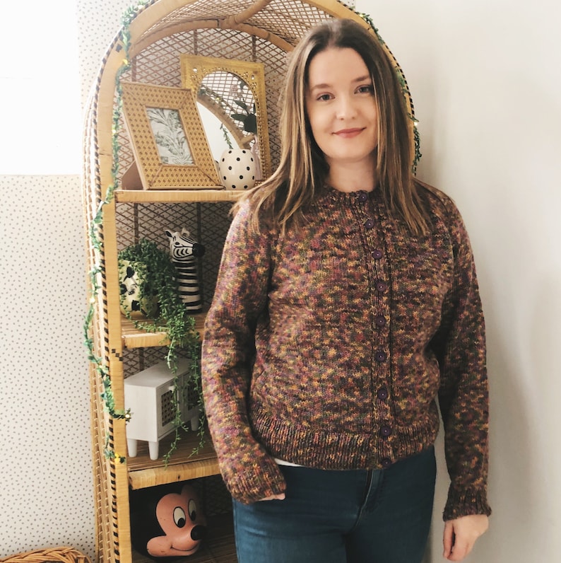 Approx Adult Small Personalised hand-knitted hand-embroidered knitwear
