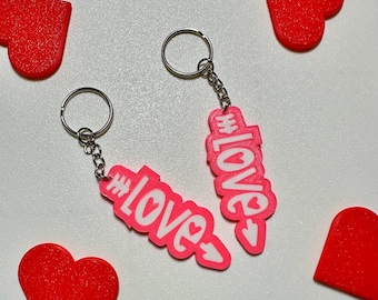 LOVE Keychain – Trendy Accessory for Keys, Bags & Gifts, Valentine’s Day, Couple Gifts