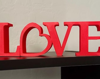 LOVE Decorative Sign – Modern Romantic Home Décor