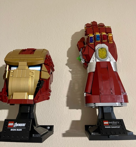 Lego Marvel Avengers Iron Man Nano Infinity Gauntlet Support mural