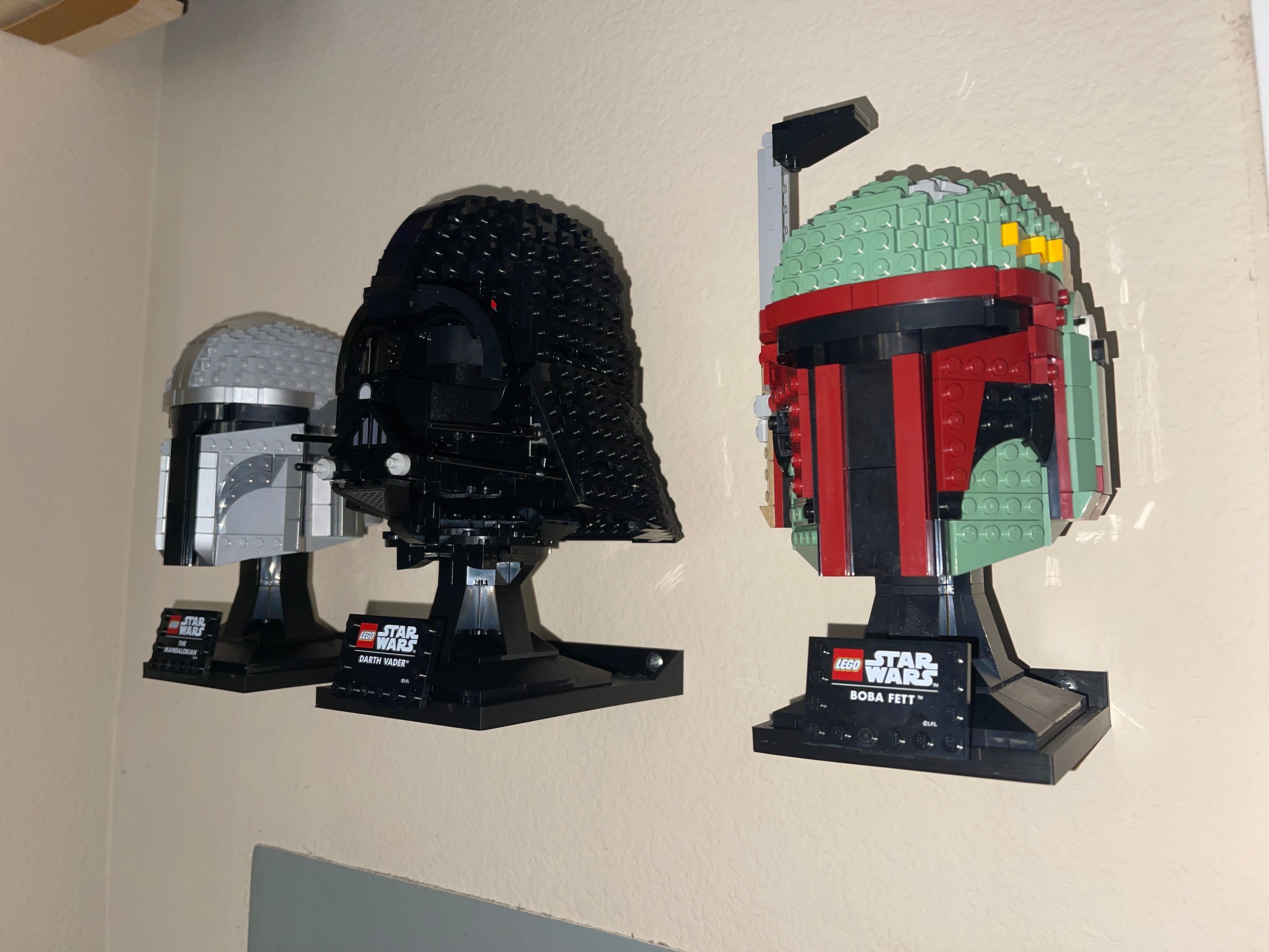 LEGO Star Wars Helmet Wall Mount – 3D Printed Display Stand for LEGO ...