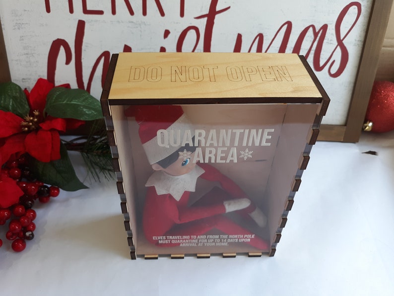 Elf Quarantine Box Christmas Decor Gifts Accessories Etsy