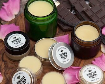Bio-Vanille-Kakao-Balsam, Grassfed Talg-Körpersalbe, natürliche Feuchtigkeitscreme