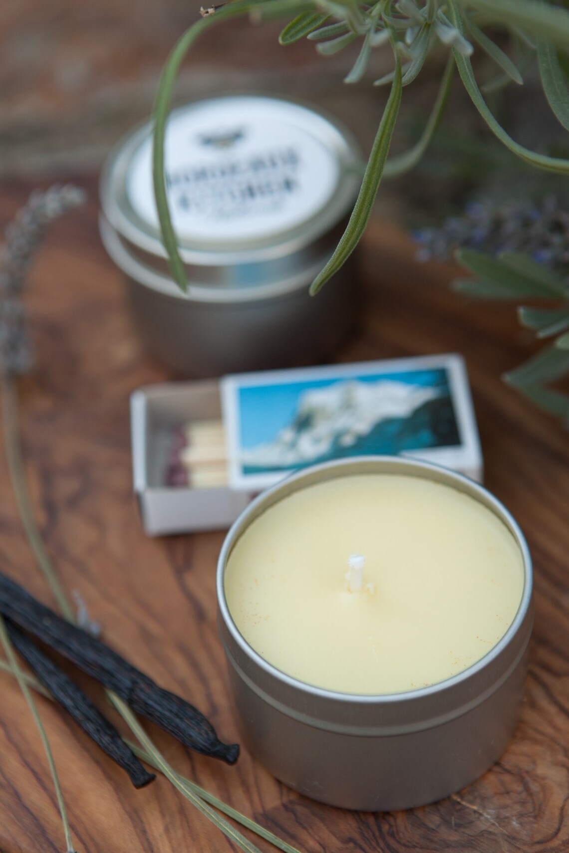Lavender Vanilla Scented Candles made with Tallow or Etsy