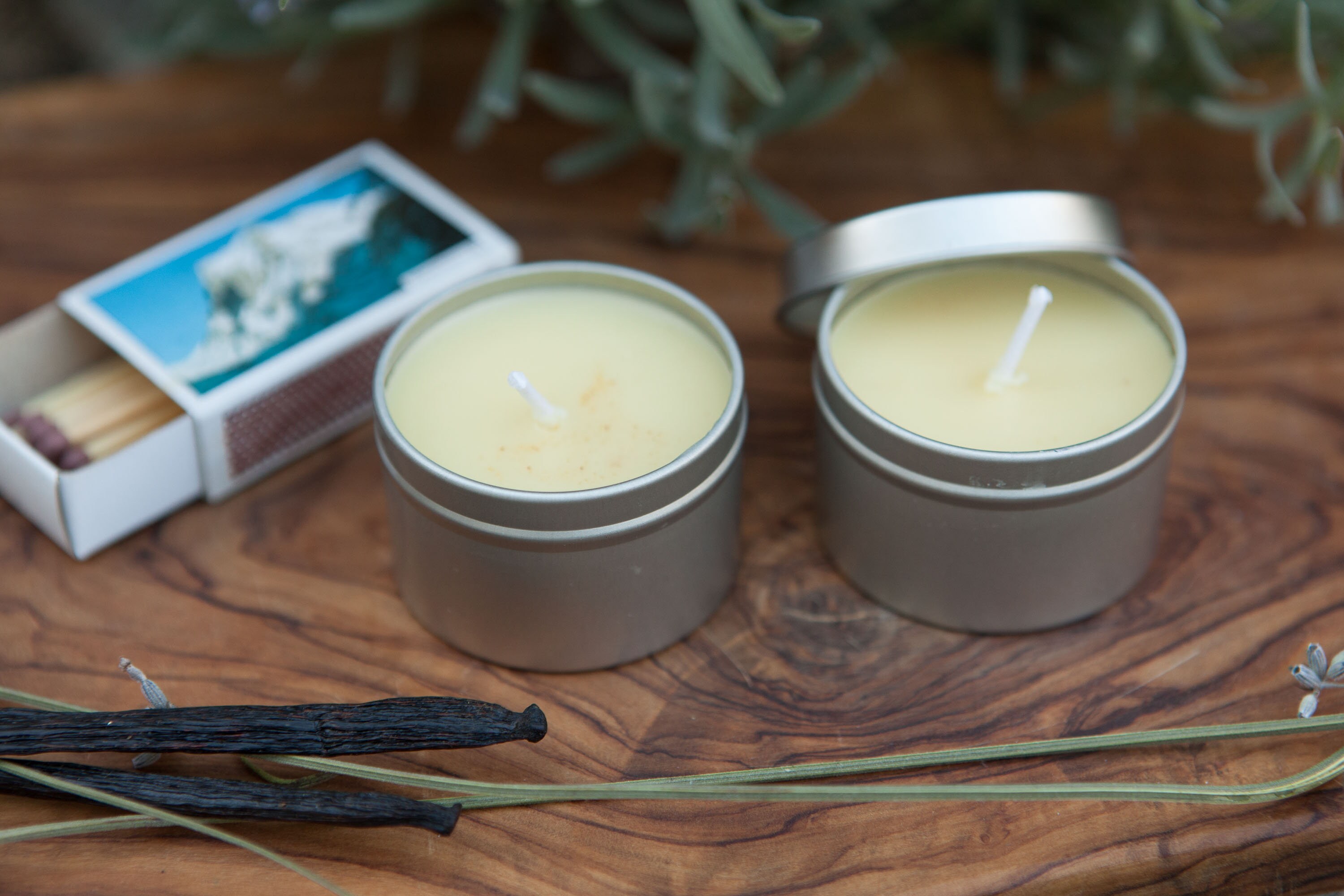 Lavender Vanilla Scented Candles made with Tallow or Etsy