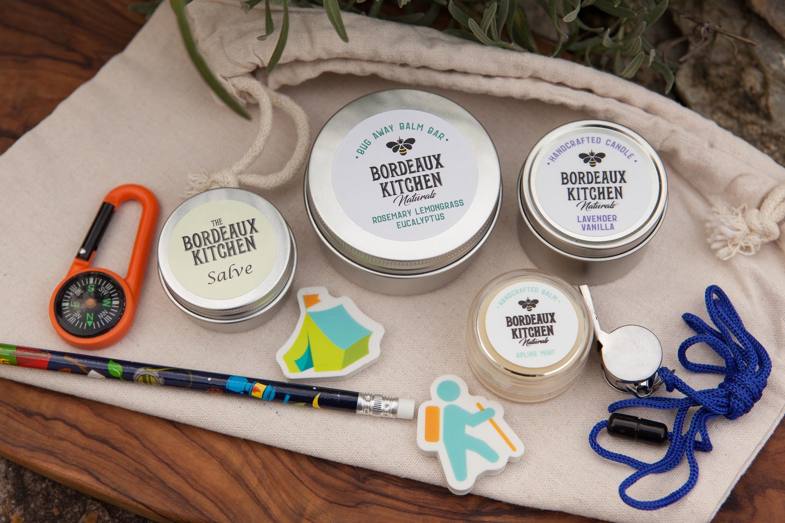 Hikers Gift Basket for Nature Lovers, Campers, Scouts and Kids Version