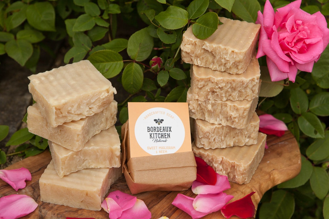 Sweet Marjoram & Neem Ultra Moisturizing Beauty Bar Lard Soap Etsy