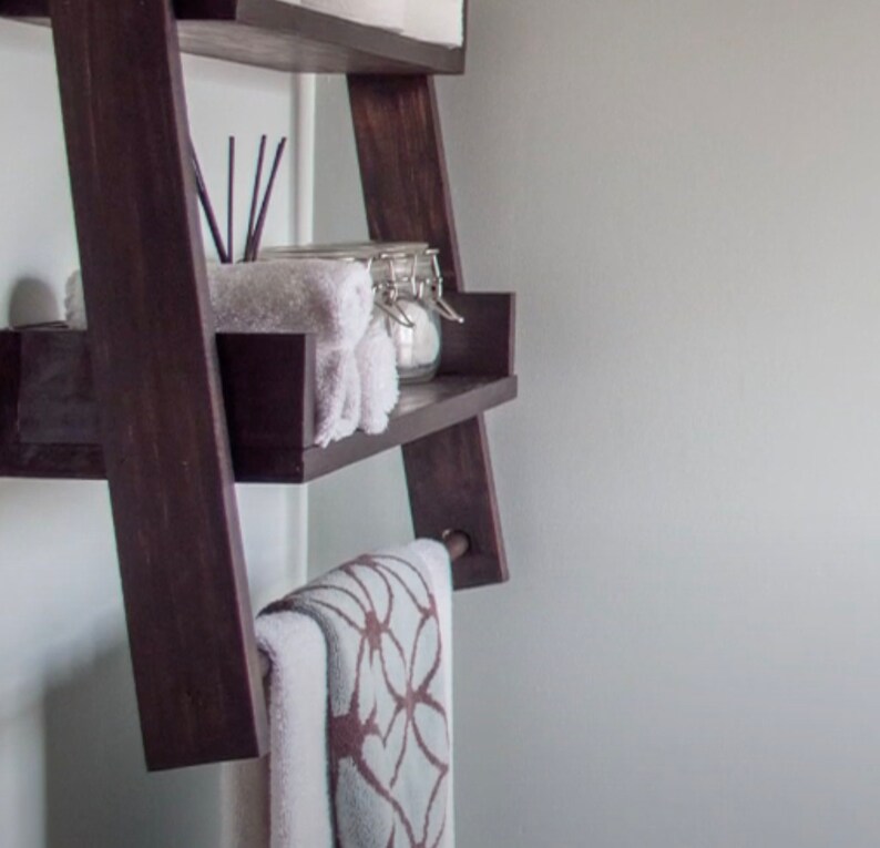 wall mounted towel ladder
