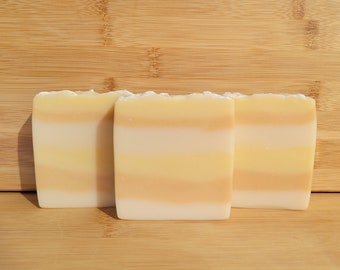 Chamomile Scented Vegan Homemade Artisan Cold Process Soap Bar * Handmade Palm Free Bar Soap