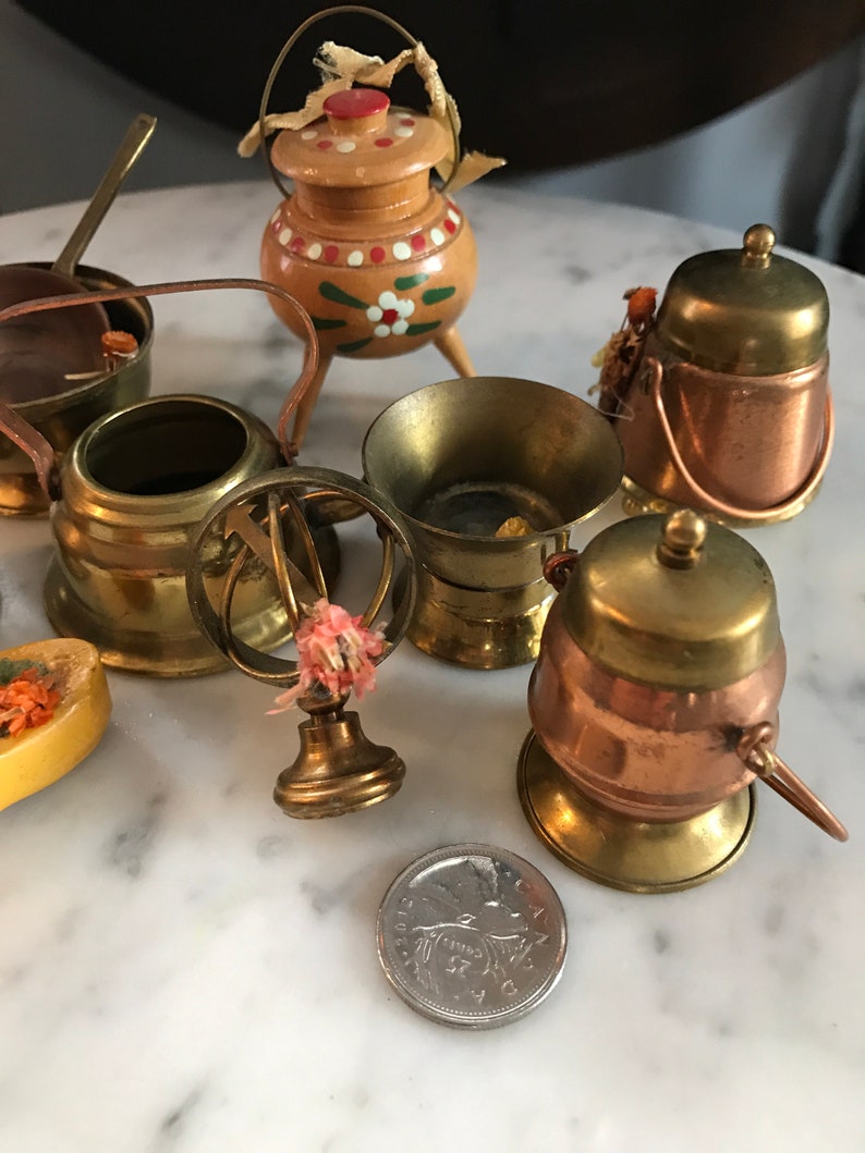 copper and brass wood KLM Royal Dutch Airlines promotional trinkets