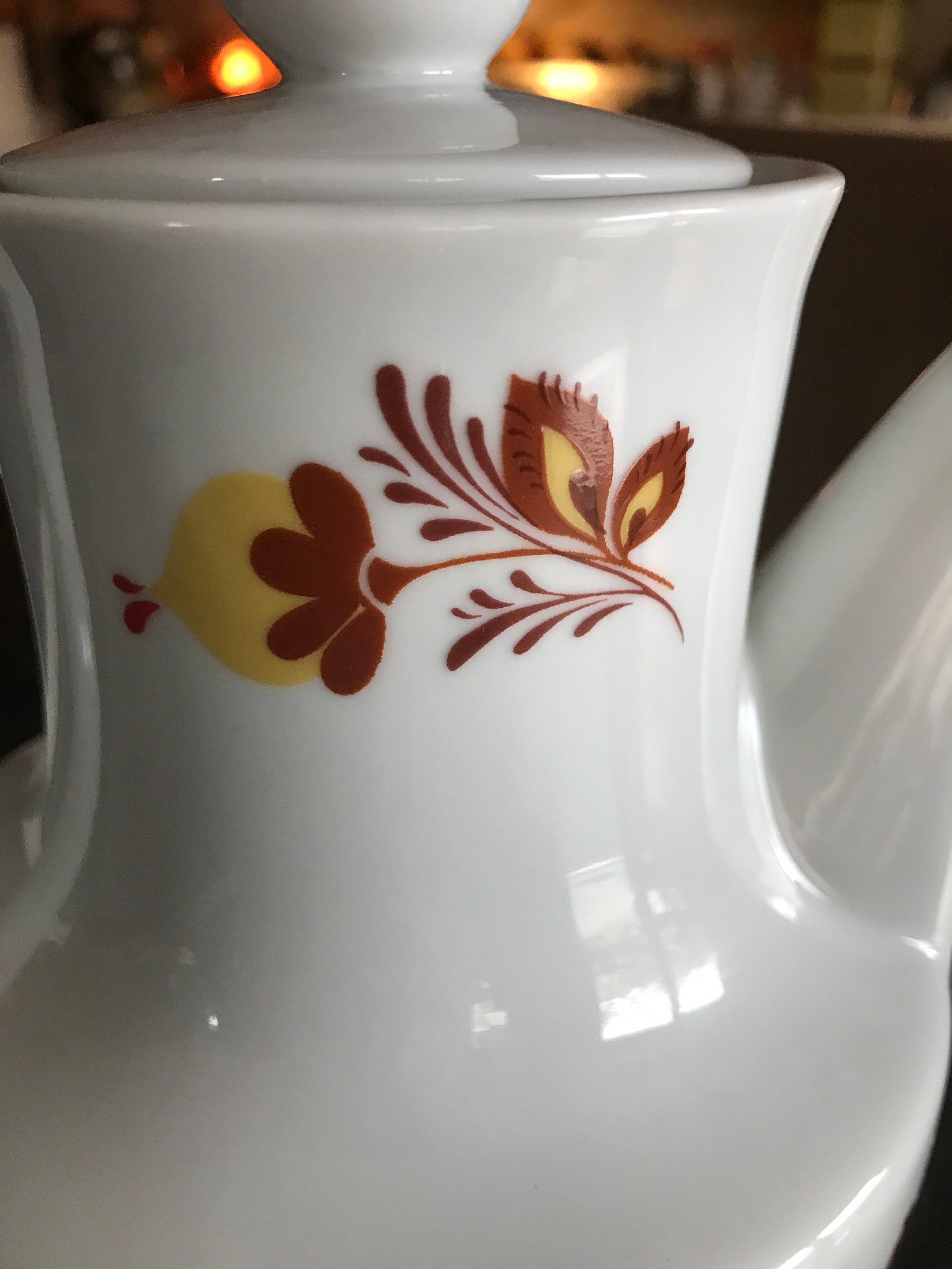 German Democratic Republic 1970s Coffee / Teapot, Colditz CP, Porcelain