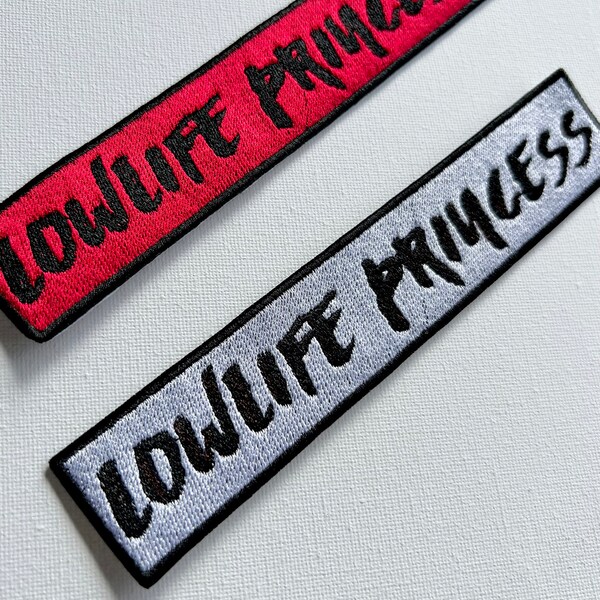 Bibi Lowlife Princess embroidered patches, sew on patches, kpop patches, embroidered patches, patches, kpop embroidery, BIBI, kpop