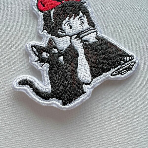 Kiki's Delivery Service embroidered patches, sew on patches, patches, embroidered patches, kikis delivery service, patch, embroidery