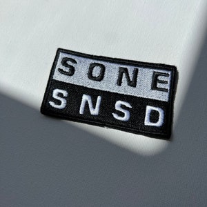 SNSD SONE embroidered patches, sew on patches, snsd, kpop patch, kpop embroidery, sone, patch, girls generation, kpop embroidery image 3