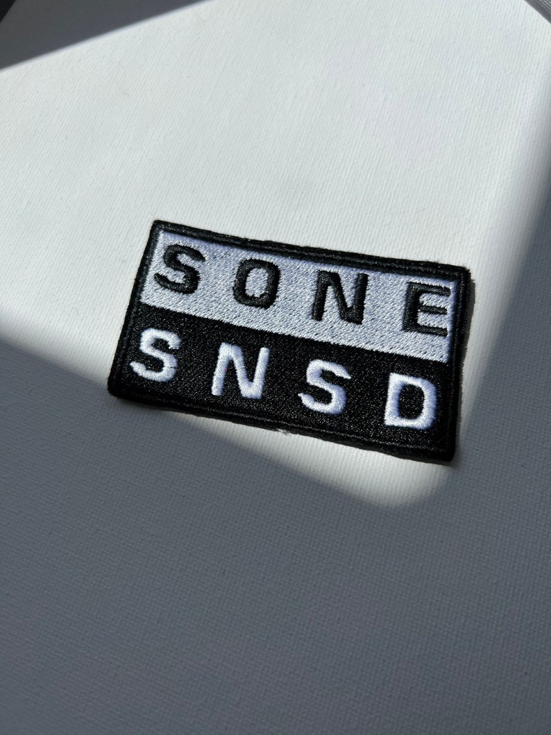SNSD SONE embroidered patches, sew on patches, snsd, kpop patch, kpop embroidery, sone, patch, girls generation, kpop embroidery image 3
