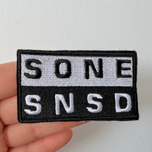 SNSD SONE embroidered patches, sew on patches, snsd, kpop patch, kpop embroidery, sone, patch, girls generation, kpop embroidery image 4