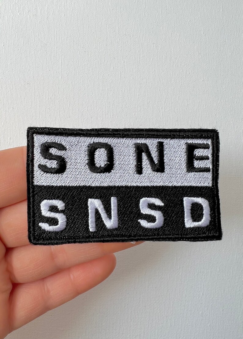 SNSD SONE embroidered patches, sew on patches, snsd, kpop patch, kpop embroidery, sone, patch, girls generation, kpop embroidery image 4