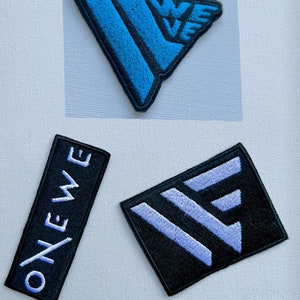 onewe and weve embroidered patches, sew on patches, kpop patch, onewe, weve, kpop fandom patch, kpop embroidery, kpop, onewe patches,