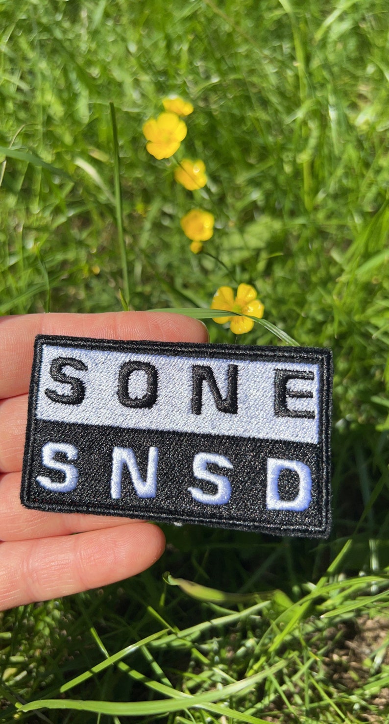 SNSD SONE embroidered patches, sew on patches, snsd, kpop patch, kpop embroidery, sone, patch, girls generation, kpop embroidery image 2