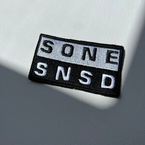 SNSD SONE embroidered patches, sew on patches, snsd, kpop patch, kpop embroidery, sone, patch, girls generation, kpop embroidery image 5