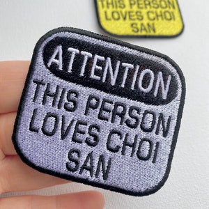 Attention this person loves embroidered patches, sew on patches, Kpop patches, embroidered patches, kpop, actors, kdrama, kpop patch