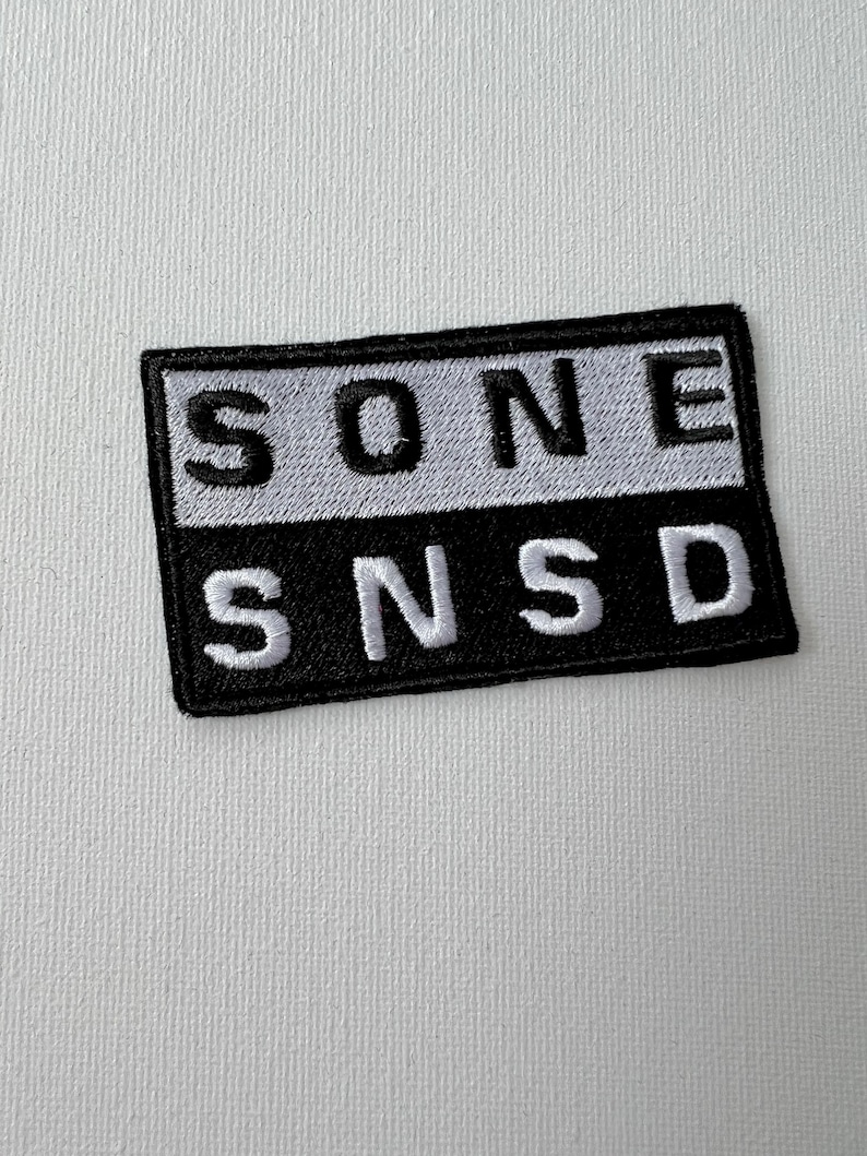 SNSD SONE embroidered patches, sew on patches, snsd, kpop patch, kpop embroidery, sone, patch, girls generation, kpop embroidery image 1
