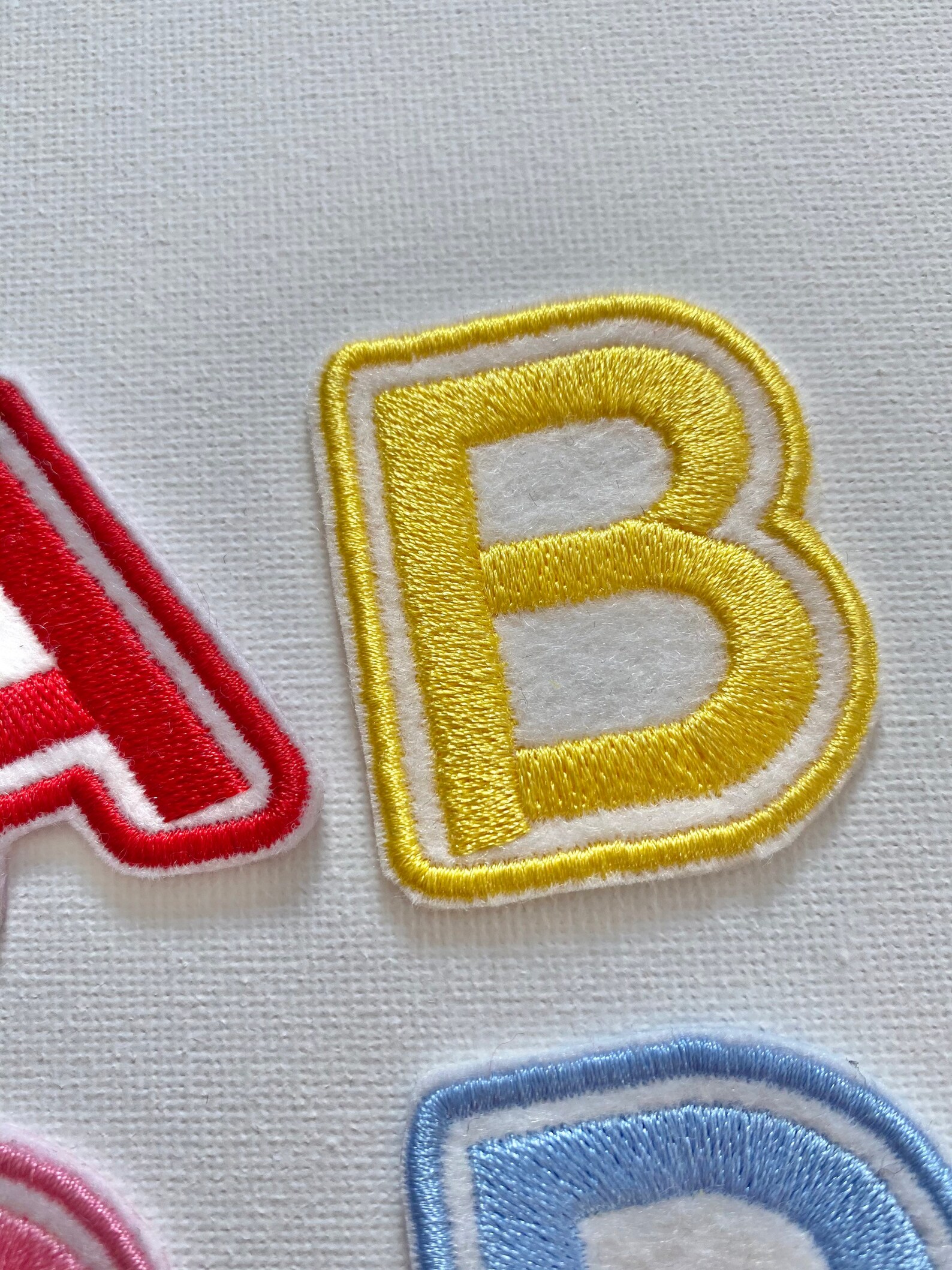 Letter Patches Embroidered Patches Word Patches Appliqué Etsy UK