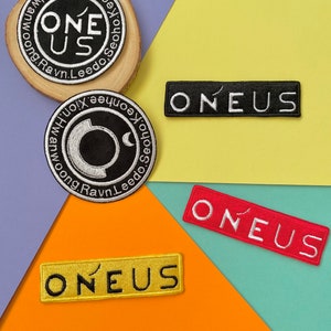 ONEUS embroidered patches, sew on patches, kpop group, Oneus To Moon, kpop fandom patches, embroidery, kpop patches, kpop embroidery,