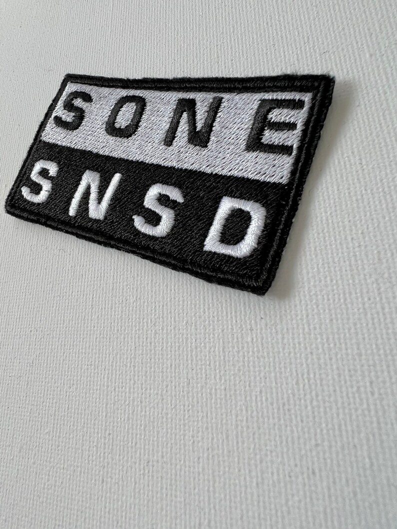 SNSD SONE embroidered patches, sew on patches, snsd, kpop patch, kpop embroidery, sone, patch, girls generation, kpop embroidery image 10