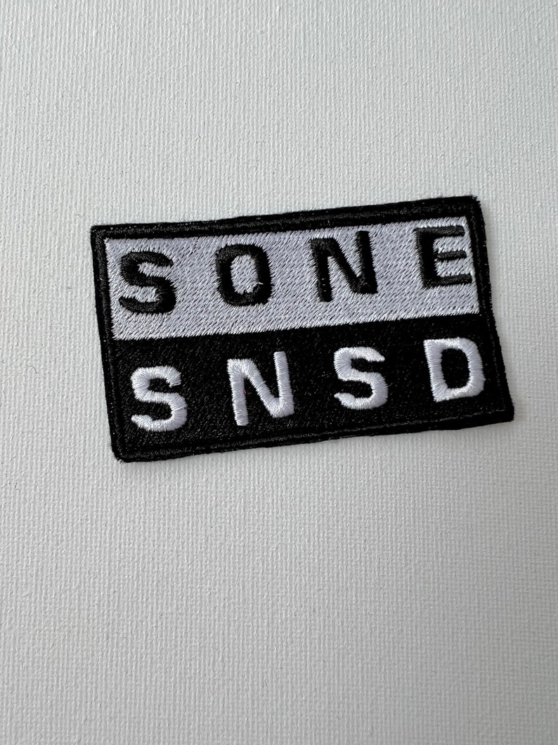 SNSD SONE embroidered patches, sew on patches, snsd, kpop patch, kpop embroidery, sone, patch, girls generation, kpop embroidery image 8