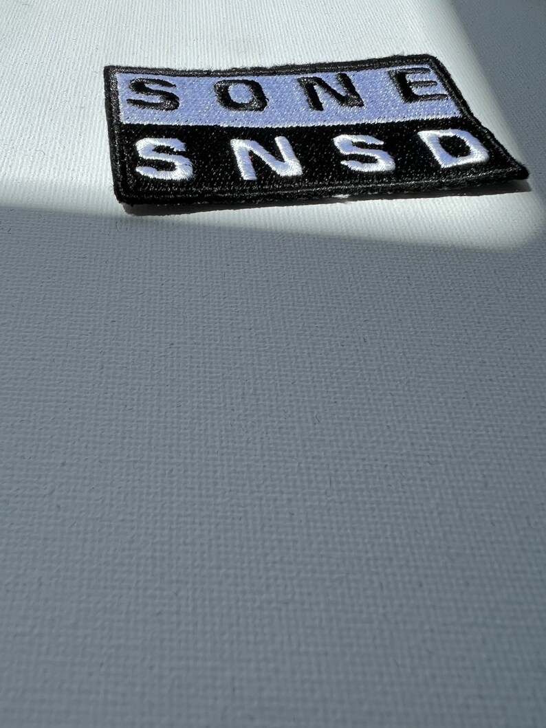 SNSD SONE embroidered patches, sew on patches, snsd, kpop patch, kpop embroidery, sone, patch, girls generation, kpop embroidery image 7