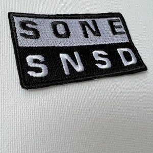 SNSD SONE embroidered patches, sew on patches, snsd, kpop patch, kpop embroidery, sone, patch, girls generation, kpop embroidery image 6